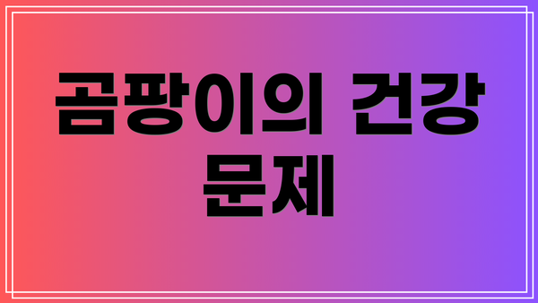 곰팡이의 건강 문제
