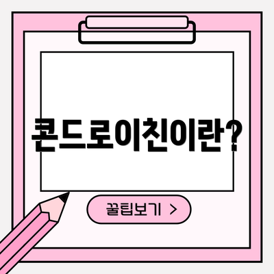 콘드로이친이란?