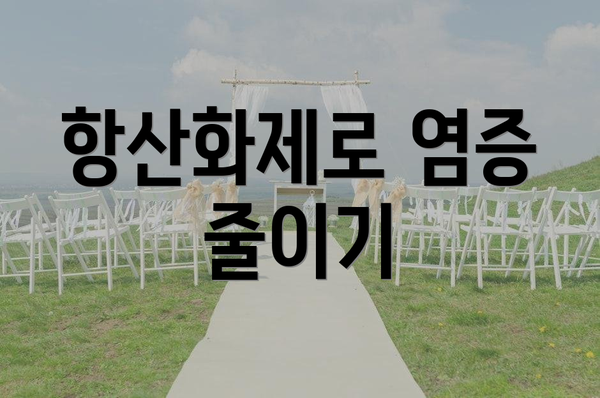 항산화제로 염증 줄이기