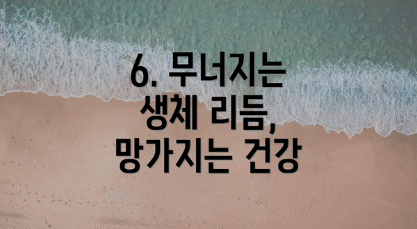 6. 무너지는 생체 리듬, 망가지는 건강