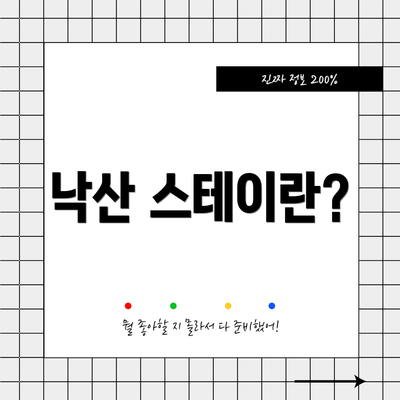 낙산 스테이란?