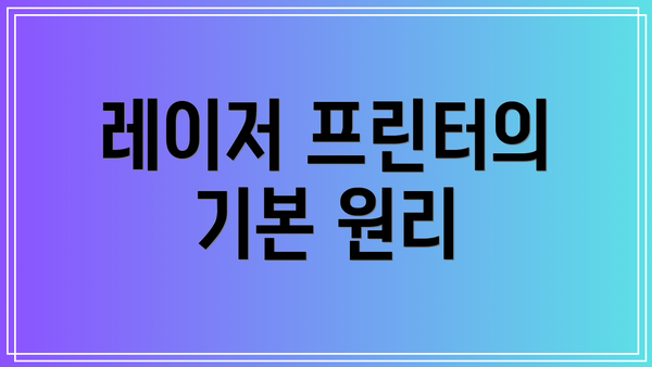 레이저 프린터의 기본 원리