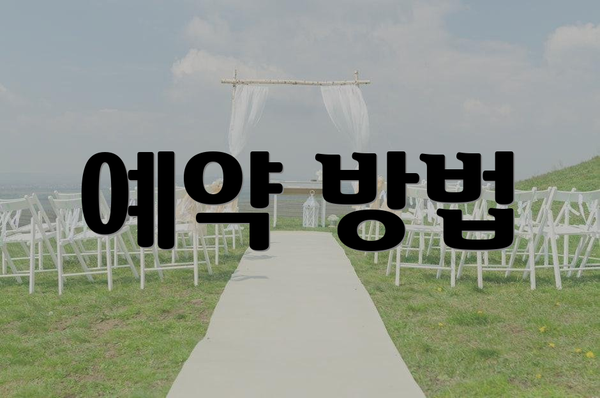 예약 방법