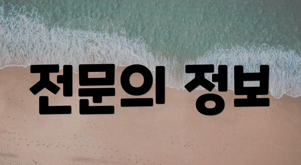 전문의 정보