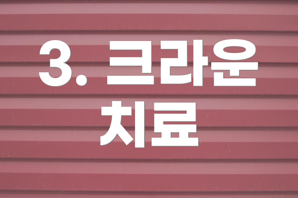 3. 크라운 치료