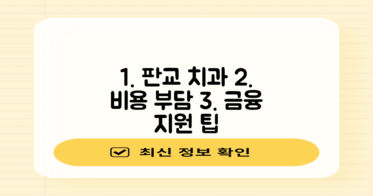 2가지 금융 지원 팁: 판교 치과 진료 비용 부담 줄이기