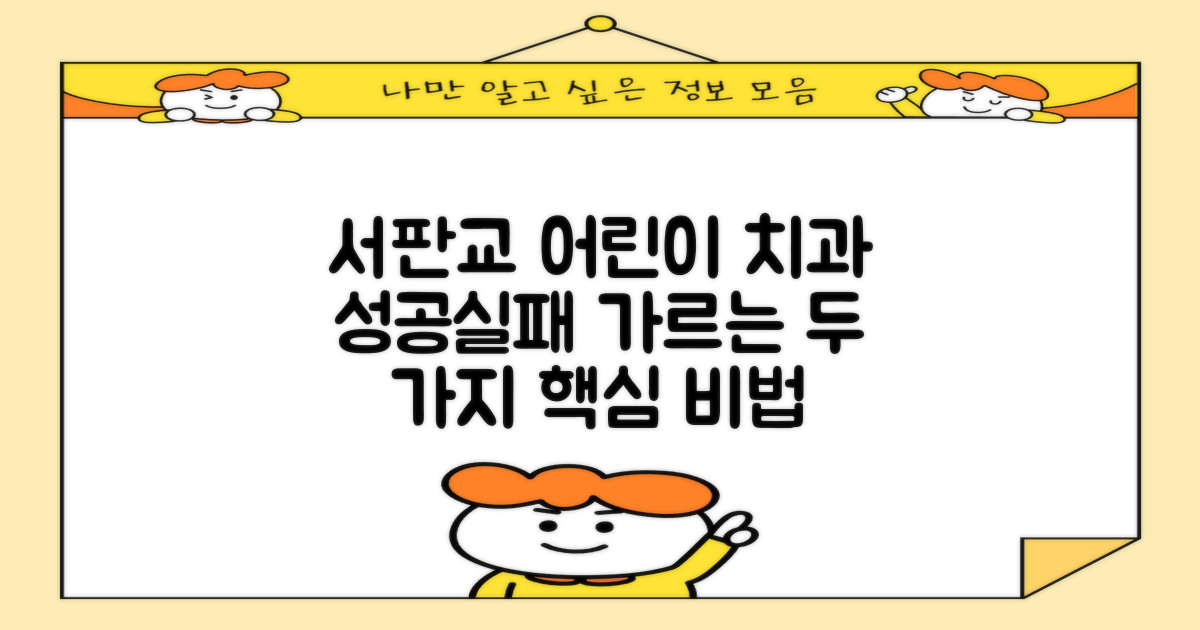 서판교 어린이 치과 마케팅, 성공과 실패를 가르는 두 가지 핵심