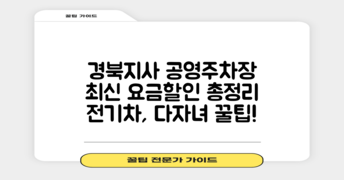 경북지사 공영주차장: 최신 요금, 할인, 전기차, 다자녀 꿀팁 대방출!