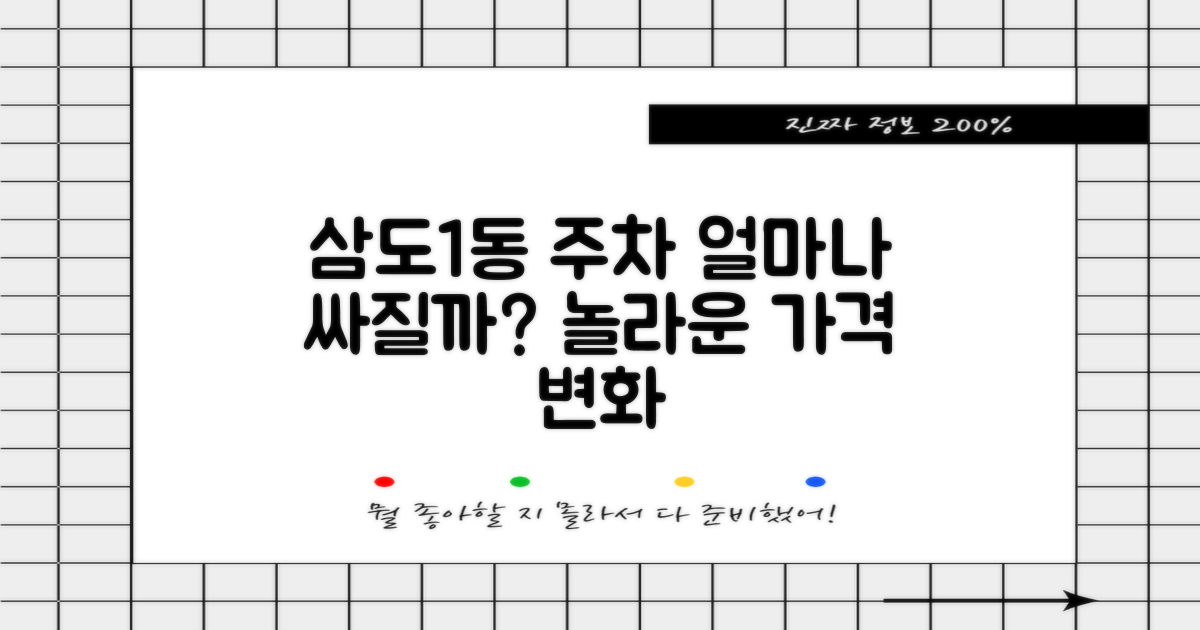 삼도1동 주차, 얼마나 싸질까?